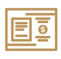 Icono de catálogo de conceptos y programa físico-financiero